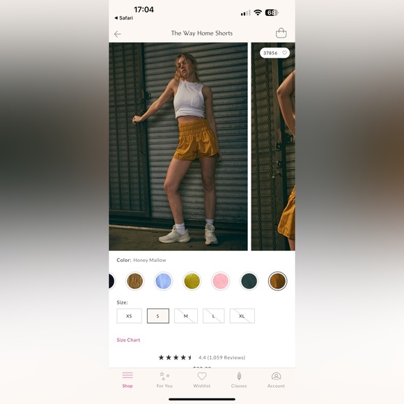 FREE PEOPLE the way home shorts Small - Picture 5 of 10